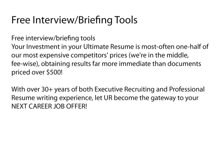 Free Interview/Briefing Tools